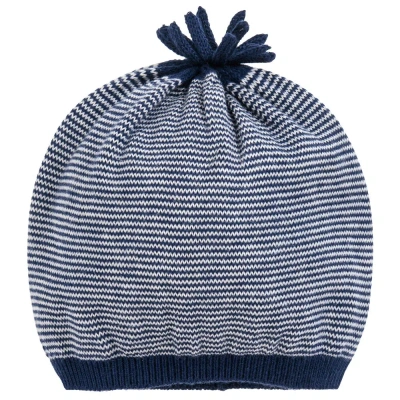 Mayoral Newborn Baby Boys Blue Cotton Knit Hat