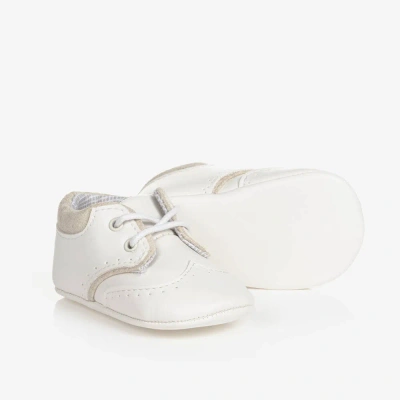 Mayoral Newborn Baby Boys Ivory Pre-walker Shoes