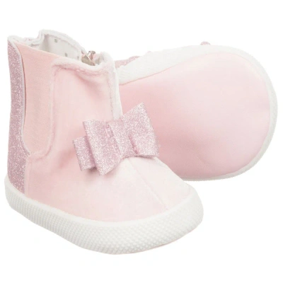 Mayoral Newborn Baby Girls Pre-walker Boots In Pink