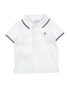 Mayoral Newborn Boy Polo Shirt White Size 1 Cotton, Elastane In White