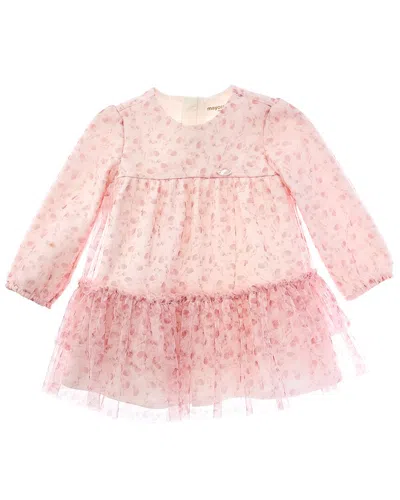 Mayoral Kids' Newborn Embroidered Dress In Pink