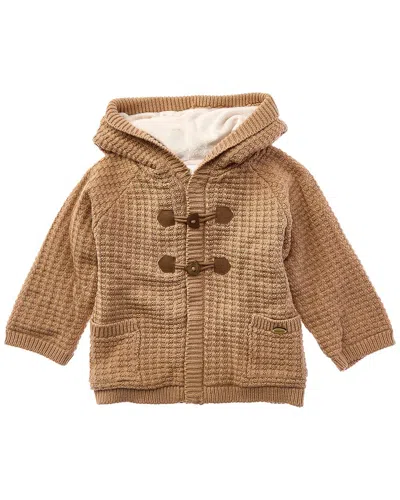 Mayoral Kids' Newborn Lined Knit Cardigan In Brown