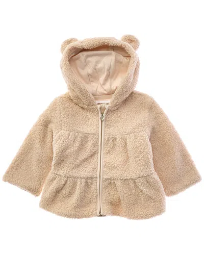 Mayoral Kids' Newborn Zip Sweatshirt In Neutral