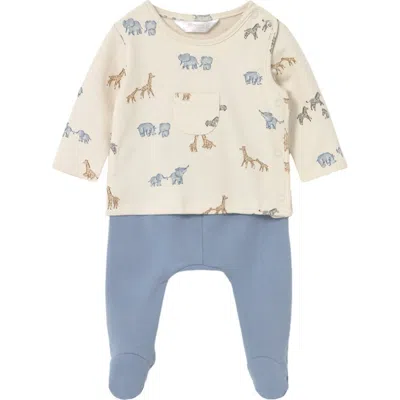 MAYORAL MAYORAL PANTS AND PRINTED SWEATSHIRT SET