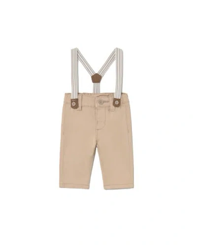 Mayoral Kids'  Pants With Suspenders In Brown