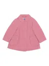 Mayoral Peter Pan Collar Buttoned Jacket In Pink