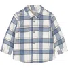 Mayoral Plaid Shirt In Blue