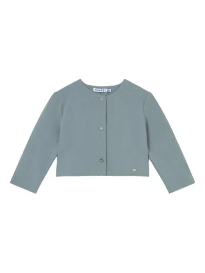 Mayoral Babies' Plaid Tiered Three Pieces Skirt Set In Gray