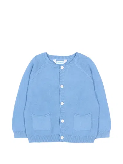 Mayoral Babies' Pocket-detail Cardigan In Blue