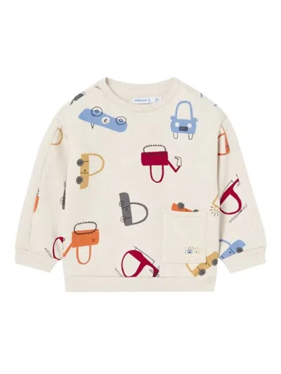 Mayoral Babies' Pocket Print Sweatshirt In Neutral