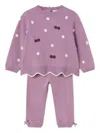Mayoral Polka-dot Cherry Trouser Set In Pink