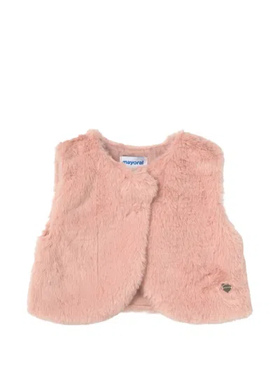 Mayoral Babies' Polyester Vest In Pink