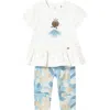 Mayoral Princess Leggings Set In White