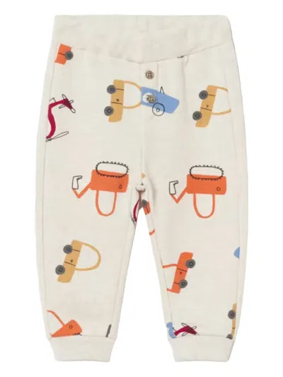 Mayoral Babies' Print-detail Track Pants In Neutral