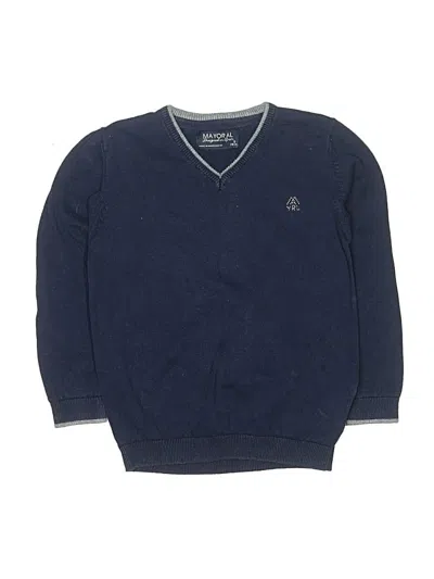 Pre-owned Mayoral Kids' Pullover Sweater In Blue