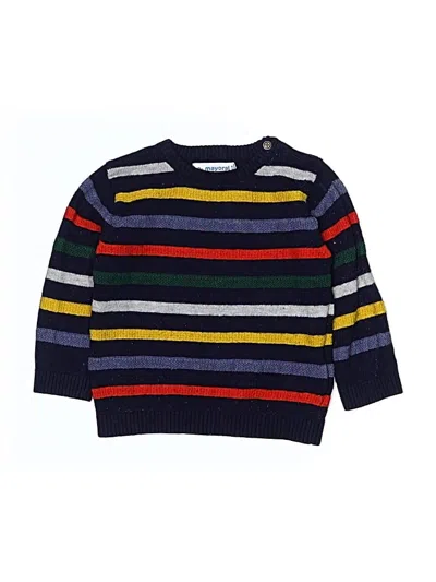 Pre-owned Mayoral Babies' Pullover Sweater In Blue