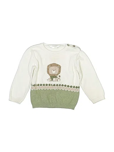 Pre-owned Mayoral Babies' Pullover Sweater In Ivory