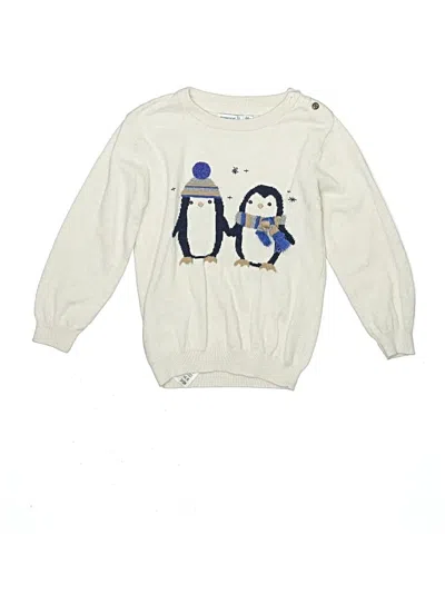 Pre-owned Mayoral Kids' Pullover Sweater In Ivory