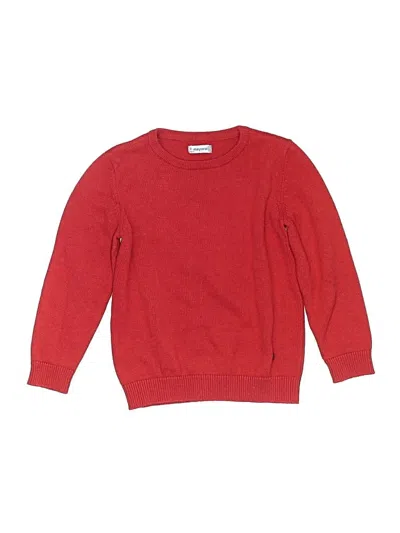 Pre-owned Mayoral Kids' Pullover Sweater In Red