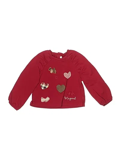 Pre-owned Mayoral Kids' Pullover Sweater In Red