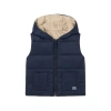 Mayoral Babies'  Reversible Printed Padded Gilet In Blue