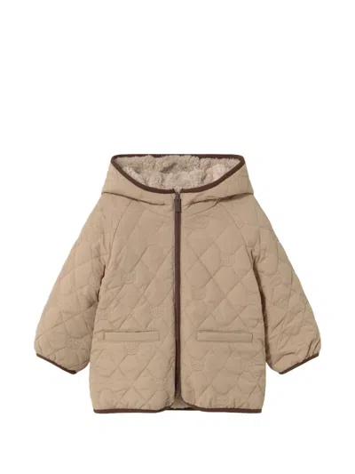 Mayoral Babies' Reversible Quilted Coat In Neutral