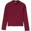 Mayoral Long-sleeve Top In Burgundy