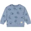 Mayoral Robot-print Sweatshirt In Blue