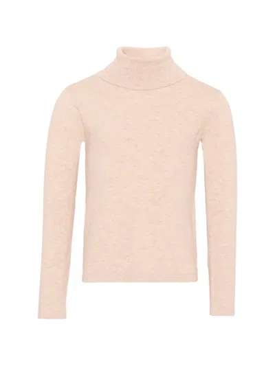 Mayoral Kids' Roll-neck Knitted Sweater In Neutral