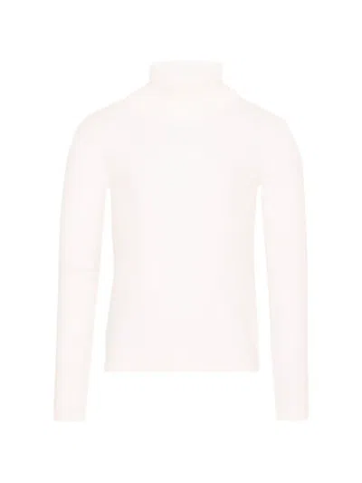 Mayoral Kids' Roll-neck Long-sleeve Sweater In White
