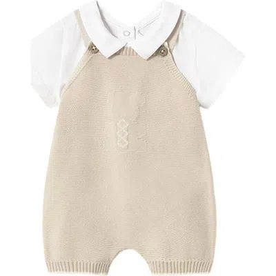 Mayoral Babies'  Romper Set In Beige