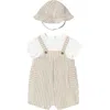 Mayoral Root Striped Romper Set