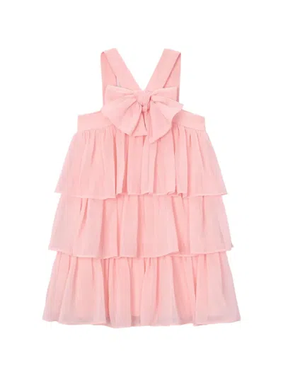 Mayoral Ruffled Bambula Dress In Pink