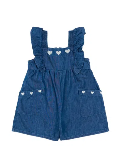 Mayoral Babies' Ruffled Heart-detail Shorties In Blue