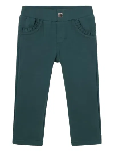 Mayoral Babies' Ruffled-pocket Trousers In Blue