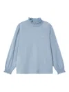 Mayoral Ruffled Turtleneck Top In Blue