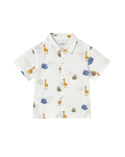 Mayoral Kids'  Safari Shirt In White