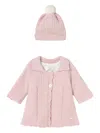 Mayoral Scallop-trim Coat In Pink