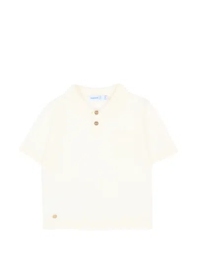 Mayoral Babies' Short-sleeve Chest-pocket Polo Shirt In Neutral