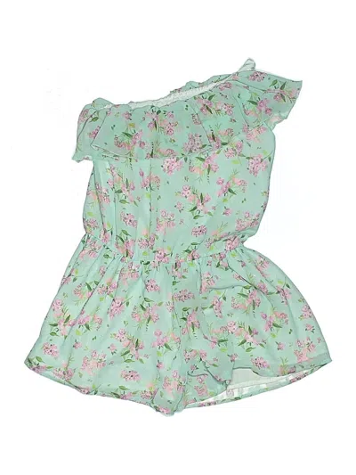 Pre-owned Mayoral Kids' Short Sleeve Outfit In Green