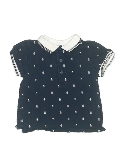 Pre-owned Mayoral Kids' Short Sleeve Polo Shirt In Blue