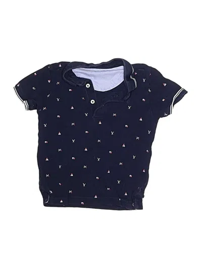 Pre-owned Mayoral Kids' Short Sleeve Polo Shirt In Blue