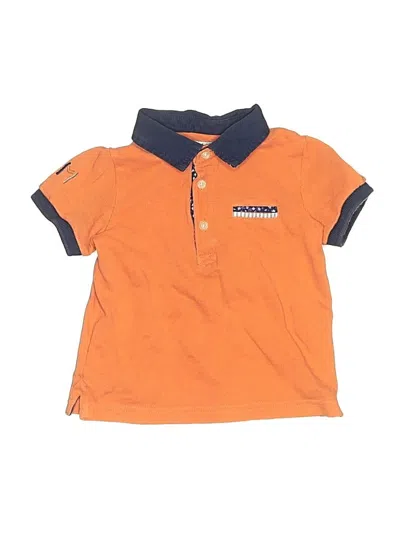 Pre-owned Mayoral Babies' Short Sleeve Polo Shirt In Orange