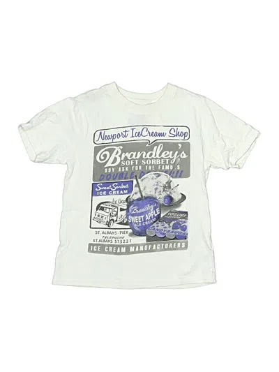 Pre-owned Mayoral Kids' Short Sleeve T-shirt In White