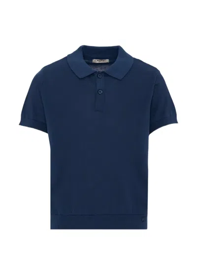Mayoral Kids' Short-sleeved Polo Shirt In Blue