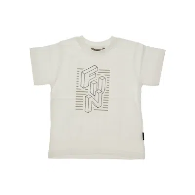 Mayoral Short-sleeved T-shirt With Embossed Logo Kids In White