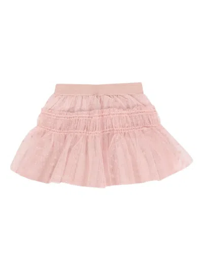Mayoral Babies' Spotted Ruffled Tulle Skirt In Pink