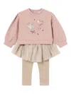 Mayoral Star Heart Baby Set In Neutral
