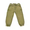 Mayoral Stretch Cotton Skater Fit Pants Kids In Green