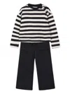 Mayoral Striped Button Tracksuit In Black